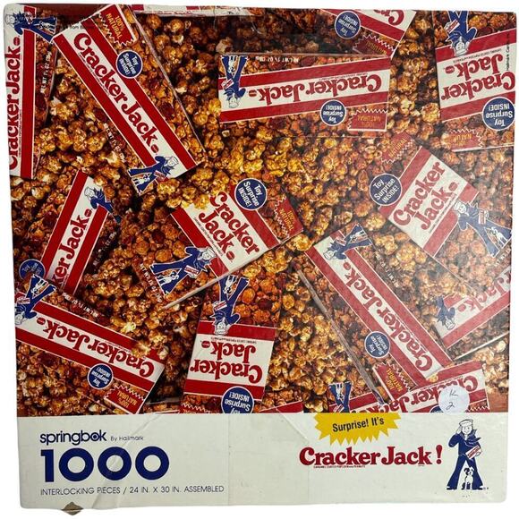 Springbok By Hallmark Cracker Jack 1000 Pieces Jigsaw Puzzle 24"x 30" - Picture 1 of 4